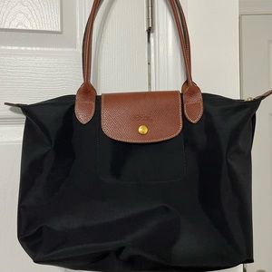 Longchamp Le pliage small tote in black